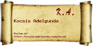 Kocsis Adelgunda névjegykártya